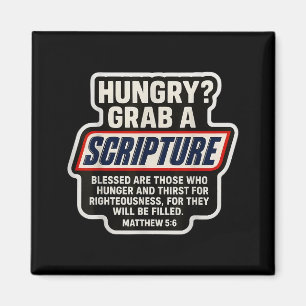 Lustiger christlicher Schrift Bibelvers Zitat Matt Magnet