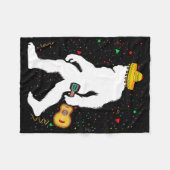 Lustiger Cinco De Mayo Bigfoot Mexikanische Gitarr Fleecedecke (Vorderseite (Horizontal))