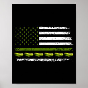 Lustiger Ckle Cuber uns Amerikanische Flagge für C Poster