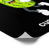 Lustiger Ckle spielt Ckleball Text Poster (Ecke)