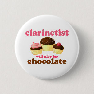 Lustiger Clarinet Button