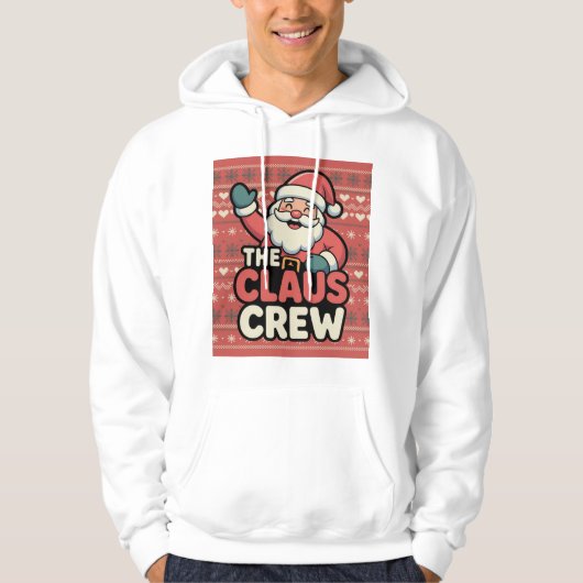 lustiger Claus die Crew Hoodie (Vorderseite)