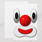 Lustiger Clown Briefpapier (Vorne/Hinten)