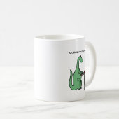Lustiger COBOL-Programmierer-Dinosaurier Kaffeetasse (VorderseiteRechts)