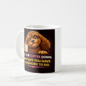 Lustiger Cockapoo-Kaffeebecher | Hunde-Mama-Humor- Kaffeetasse (Vorderseite Links)