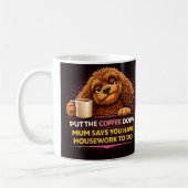 Lustiger Cockapoo-Kaffeebecher | Hunde-Mama-Humor- Kaffeetasse (Links)