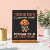 Lustiger Cockapoo Kaffeeliebhaber Acrylschild (Hochzeit)