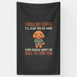 Lustiger Cockapoo Kaffeeliebhaber Banner