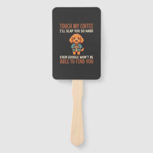 Lustiger Cockapoo Kaffeeliebhaber Fächer