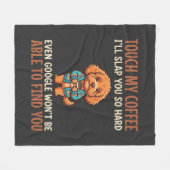 Lustiger Cockapoo-Kaffeeliebhaber Fleecedecke (Vorderseite (Horizontal))
