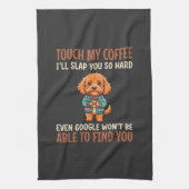 Lustiger Cockapoo Kaffeeliebhaber Geschirrtuch (Vertikal)