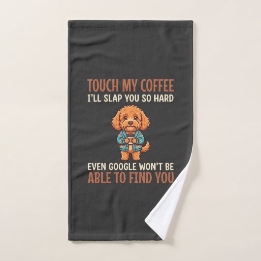 Lustiger Cockapoo Kaffeeliebhaber Handtuch (Handtuch)