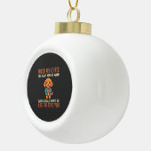 Lustiger Cockapoo Kaffeeliebhaber Keramik Kugel-Ornament (Rechts)