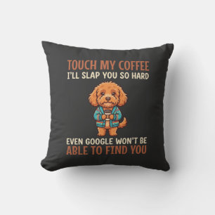 Lustiger Cockapoo Kaffeeliebhaber Kissen