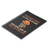 Lustiger Cockapoo Kaffeeliebhaber Notizblock (Linke Seite)