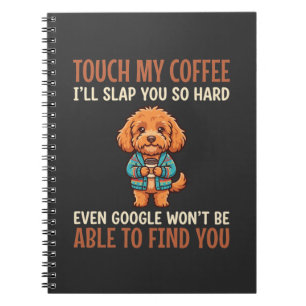 Lustiger Cockapoo Kaffeeliebhaber Notizblock
