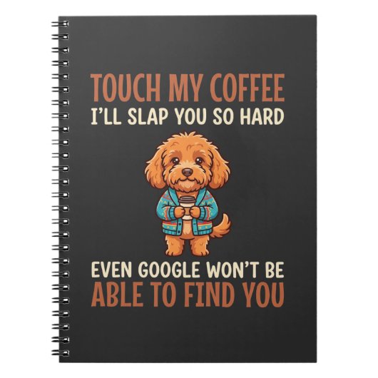 Lustiger Cockapoo Kaffeeliebhaber Notizblock (Vorderseite)