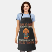 Lustiger Cockapoo Kaffeeliebhaber Schürze (Getragen)