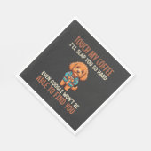 Lustiger Cockapoo Kaffeeliebhaber Serviette (Ecke)