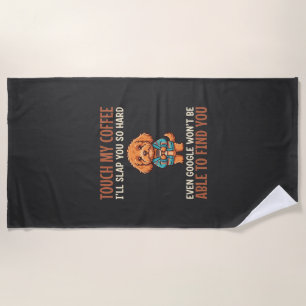 Lustiger Cockapoo Kaffeeliebhaber Strandtuch