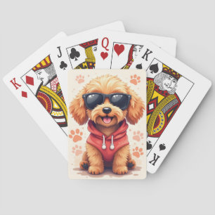 Lustiger Cockapoo Kawaii Hund Spielkarten