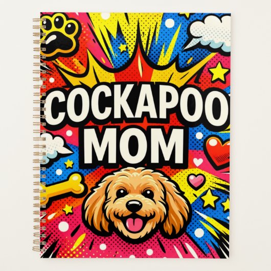 Lustiger Cockapoo-Mutter-Planer Planer (Vorderseite)