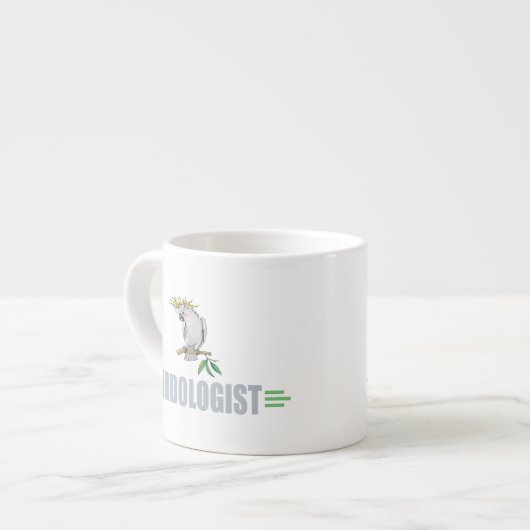 Lustiger Cockatiel Espressotasse (Vorderseite Links)