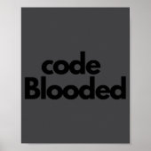 Lustiger Coder Computerprogrammierer Poster (Vorne)