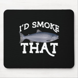 Lustiger Coho-Lachs-Angeln Salzwasser Süßwasser An Mousepad