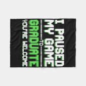 Lustiger College- oder High-School-Gamer-Abschluss Fleecedecke (Vorderseite (Horizontal))