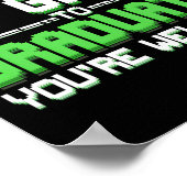 Lustiger College- oder High-School-Gamer-Abschluss Poster (Ecke)