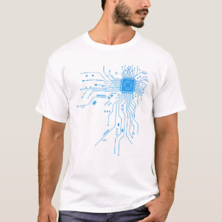 Lustiger Computer-Geek-PCB-Design CPU-Chip-Schaltk T-Shirt