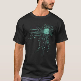 Lustiger Computer-Geek-PCB-Design CPU-Chip-Schaltk T-Shirt