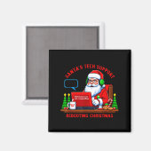 Lustiger Computer-Meme Santa's Tech-Support beim N Magnet (Vorderseite/Rückseite)
