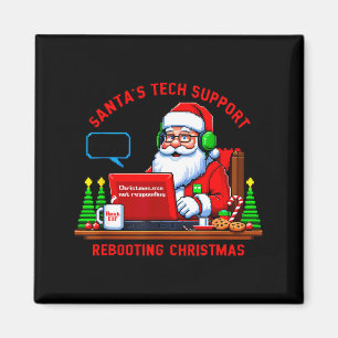 Lustiger Computer-Meme Santa's Tech-Support beim N Magnet