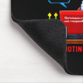 Lustiger Computer-Meme Weihnachtsmanns Tech-Suppor Mousepad (Ecke)