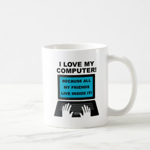 Lustiger Computerfreunde-Becher Kaffeetasse