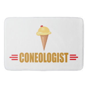 Lustiger Coneologe Eiscreme Badematte