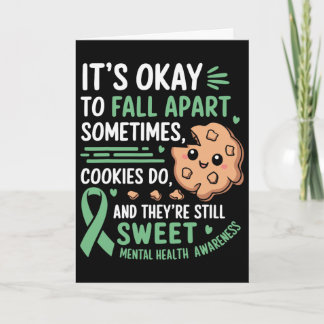 Lustiger Cookie für psychische Gesundheit  Karte