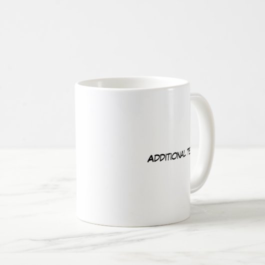 Lustiger Cookie-Tauch-Becher | Bearbeitbarer Text Kaffeetasse (VorderseiteRechts)