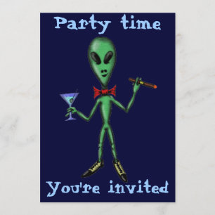 Lustiger cooler alien-Party Einladung