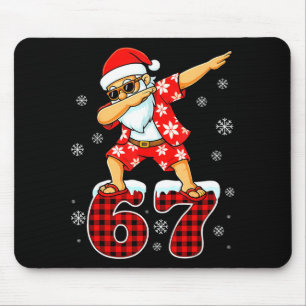 Lustiger Cooler Dabbing Weihnachtsmann Hawaii 67 M Mousepad