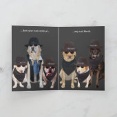 Lustiger cooler Hund/Labrador von der Gruppe Karte (Innenseite)