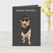 Lustiger cooler Hund/Labrador von der Gruppe Karte (Gelbe Blume)