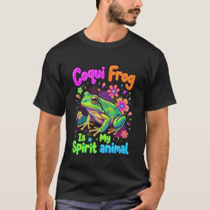 Lustiger Coqui-Frosch ist mein spirituelles Tier P T-Shirt
