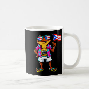 Lustiger Coqui-Frosch Puerto Rico-Flagge Boricua P Kaffeetasse