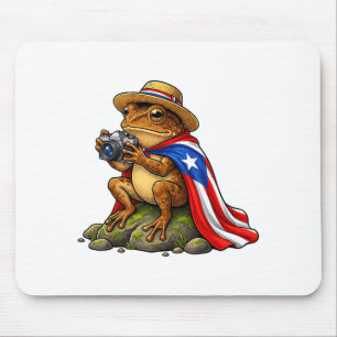 Lustiger Coqui-Frosch Puerto Rico Illustration Mousepad
