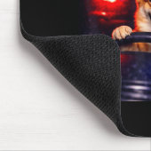 Lustiger Corgi-Fahr-Meme-Hund fährt Auto Mousepad (Ecke)