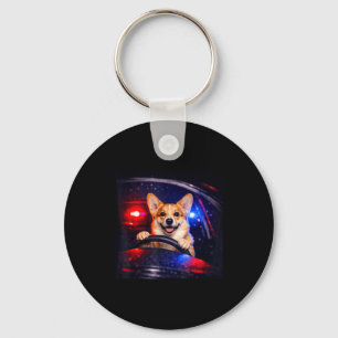Lustiger Corgi-Fahr-Meme-Hund fährt Auto Schlüsselanhänger