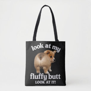 Lustiger Corgi-Hintern-Humor - Schau Dir Meinen Fl Tasche